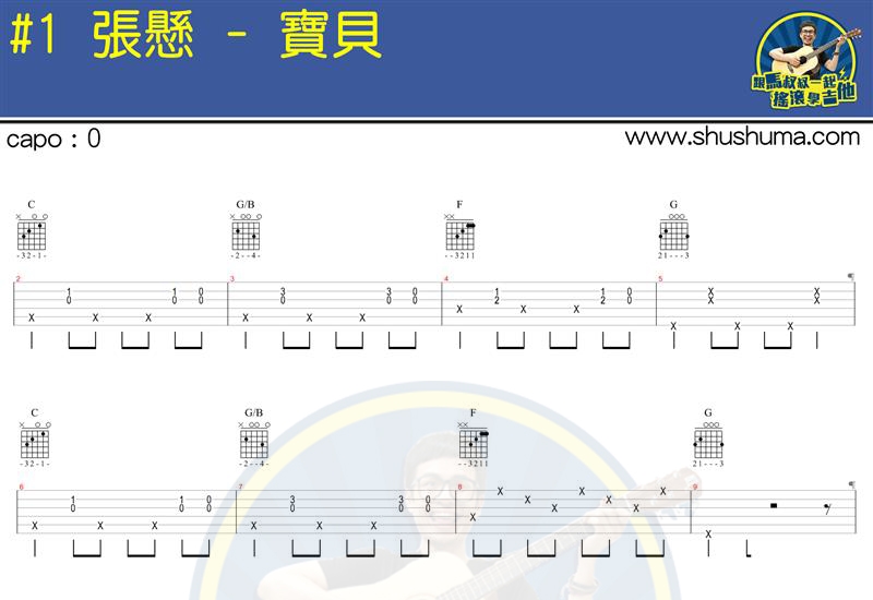宝贝(马叔叔)(吉他谱)
