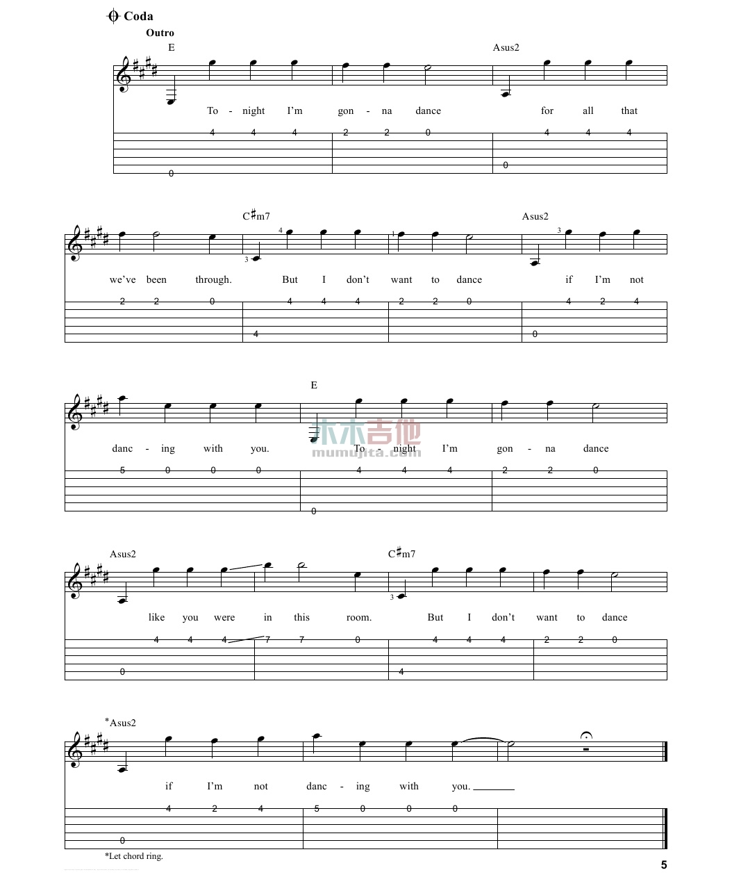 Holy Ground(吉他谱)