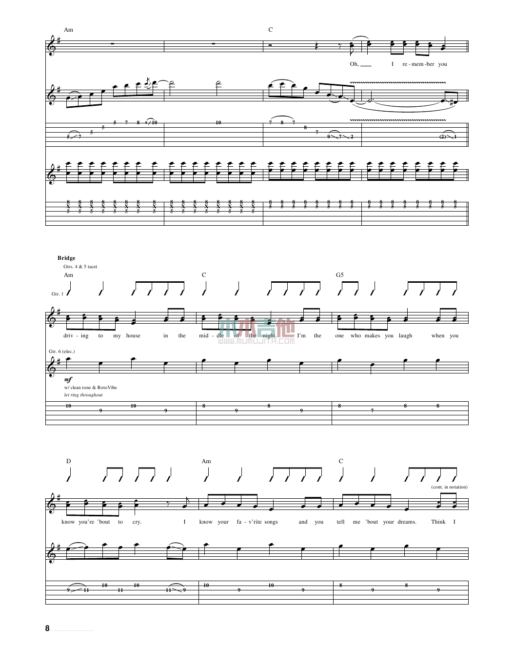 You Belong with Me(吉他谱)