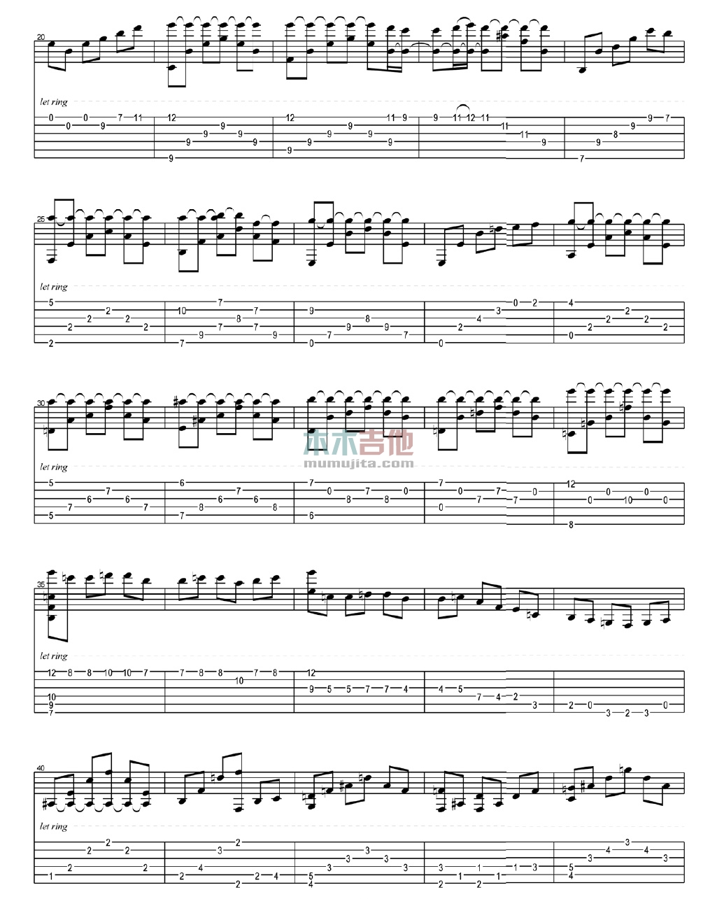 Cavatina(卡伐蒂娜)(指弹)(吉他谱)