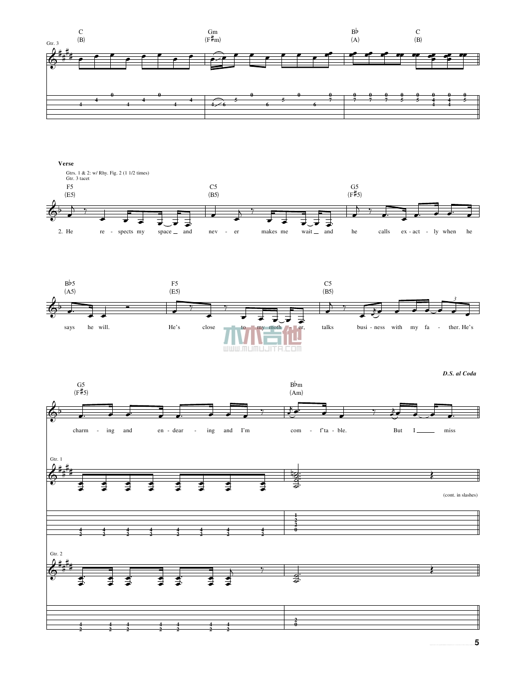 The Way I Loved You(吉他谱)