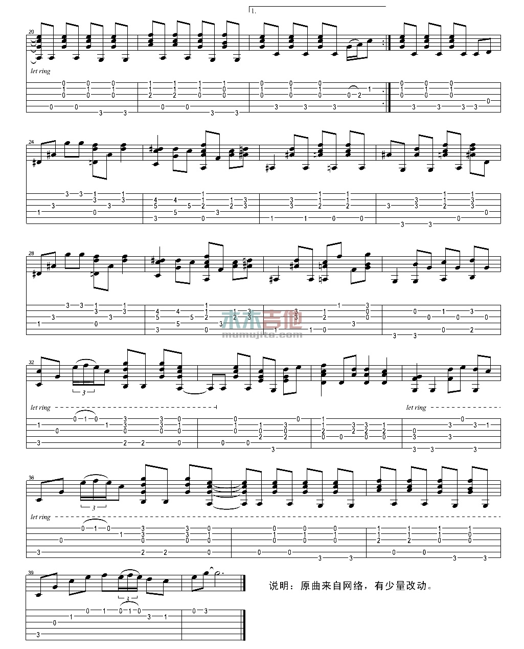 Thrars in heaven(指弹版)(吉他谱)