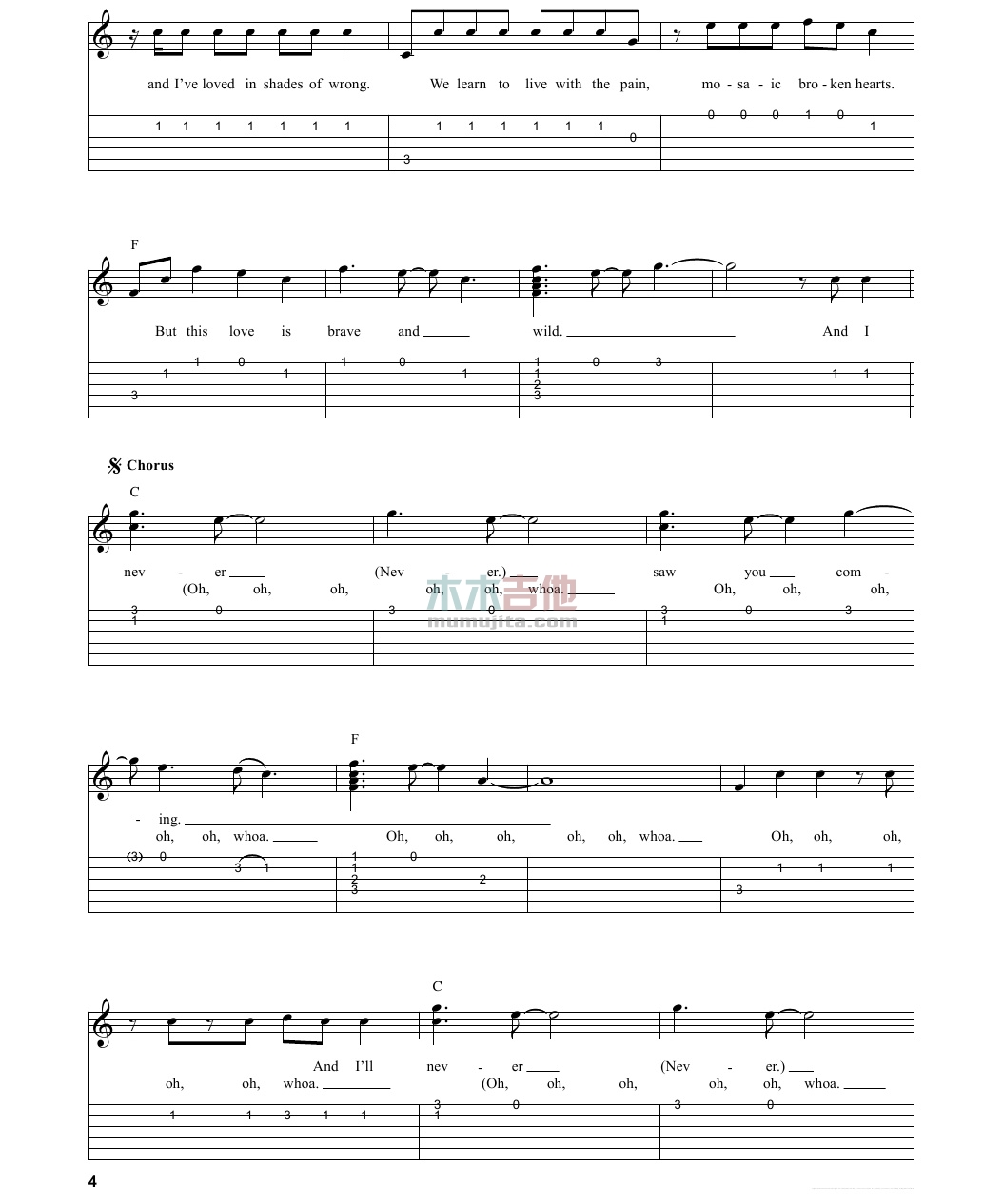 State of Grace(吉他谱)