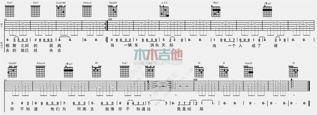 后会无期(大伟)(吉他谱)