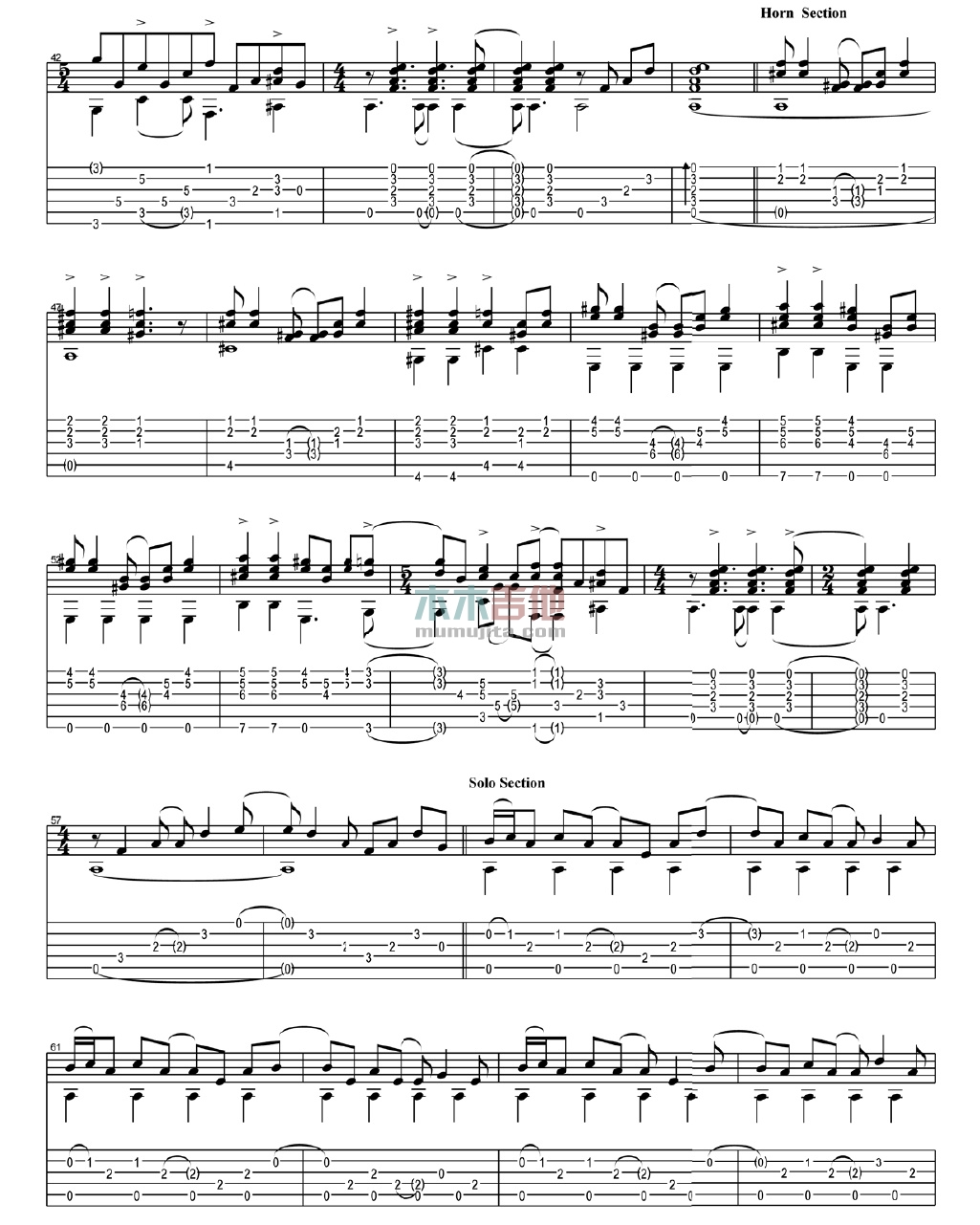 Classical Gas(指弹)(吉他谱)
