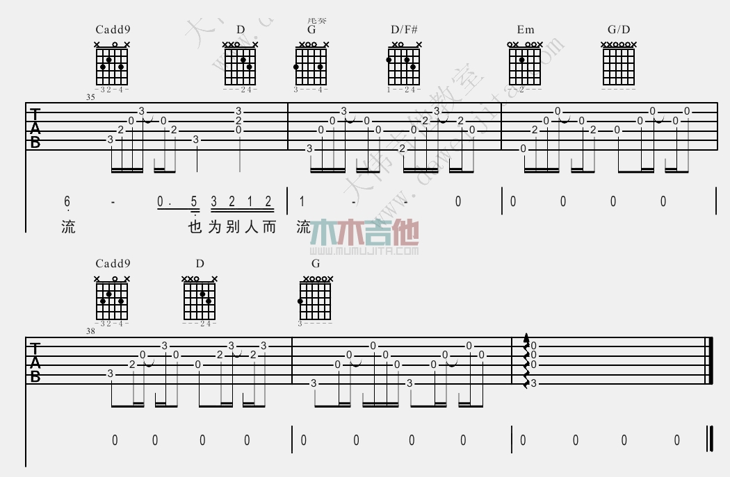 十年(大伟)(吉他谱)