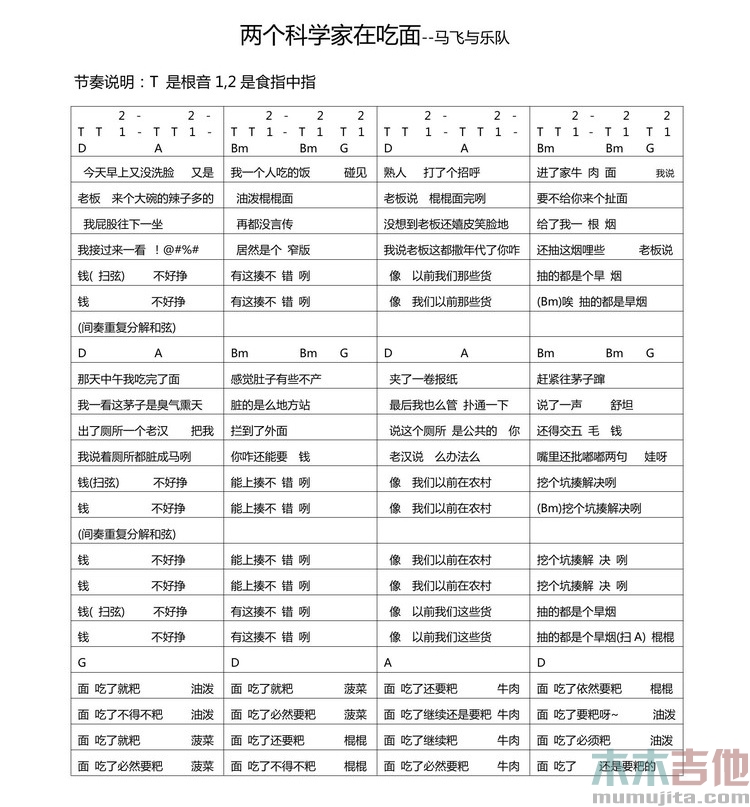 两个科学家在吃面