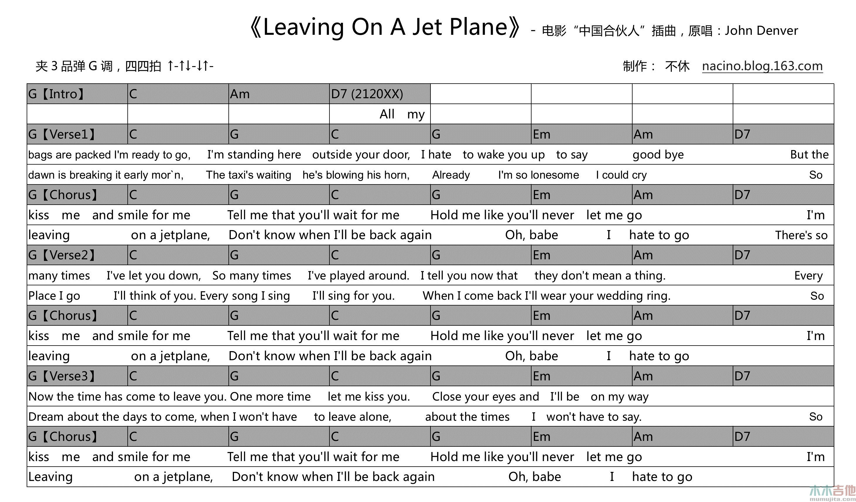 Leaving On a Jet Plane