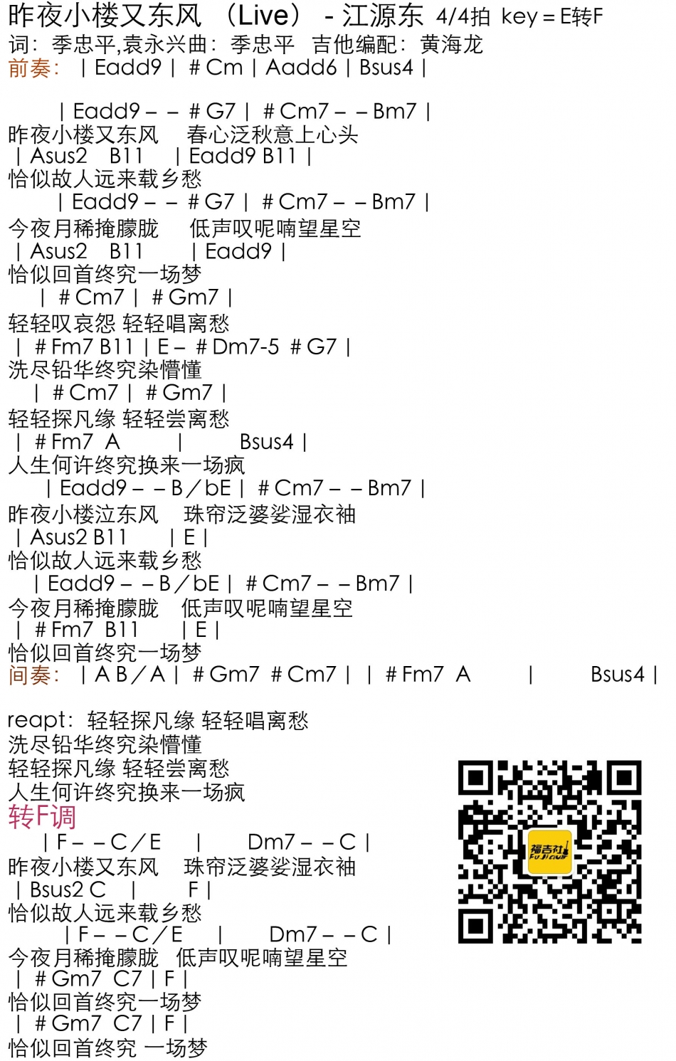 昨夜小楼又东风