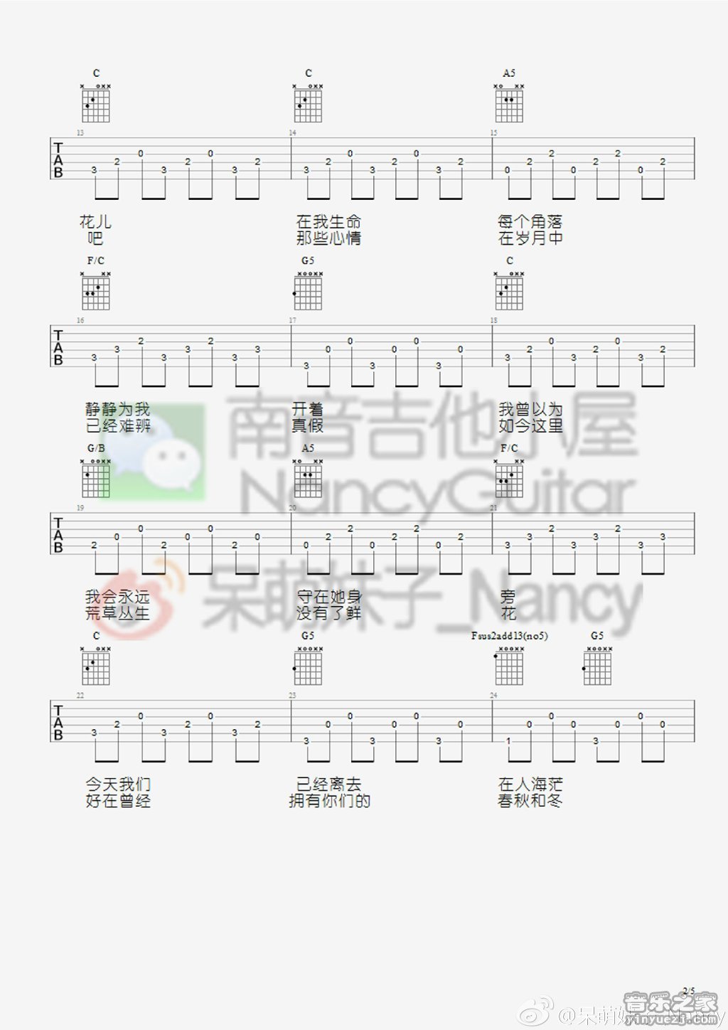 那些花儿(Nancy)
