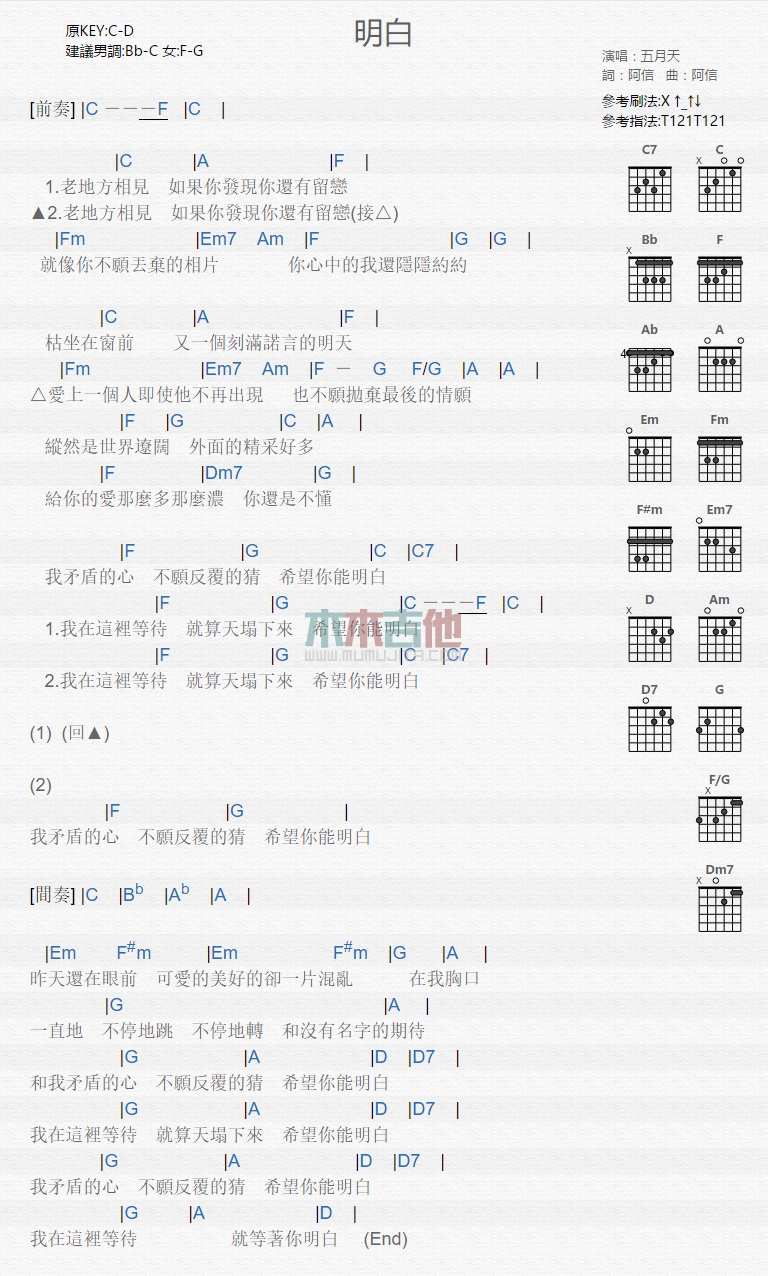 明白
