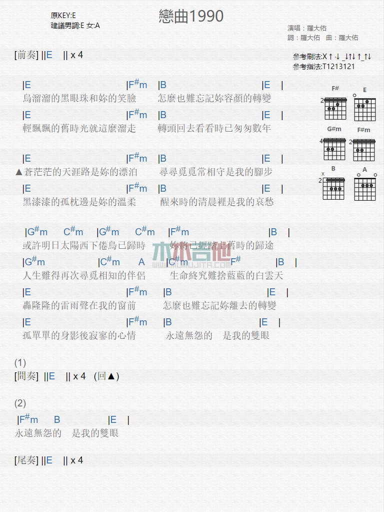 恋曲1990