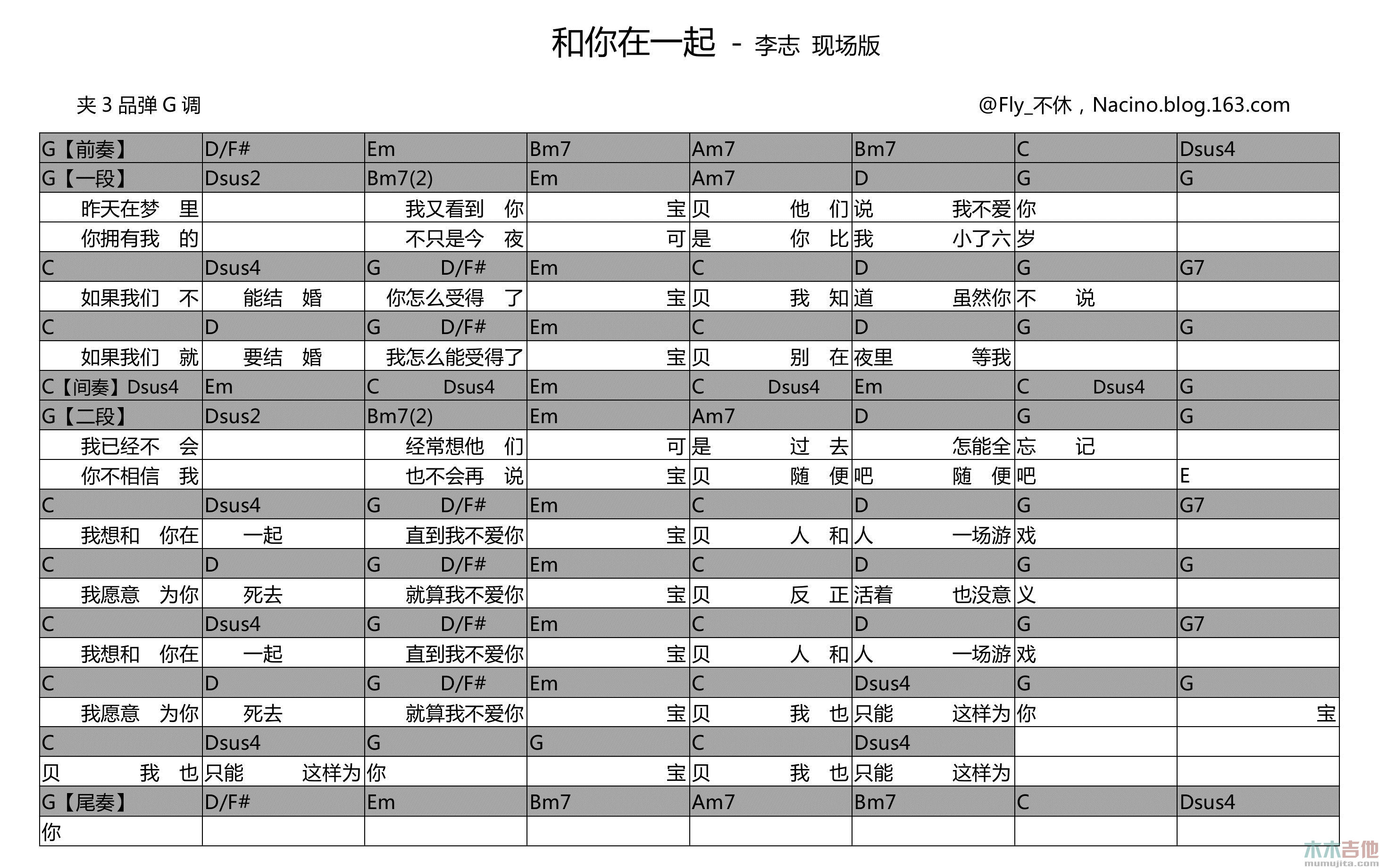 和你在一起(现场版)