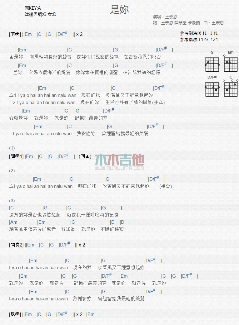是你