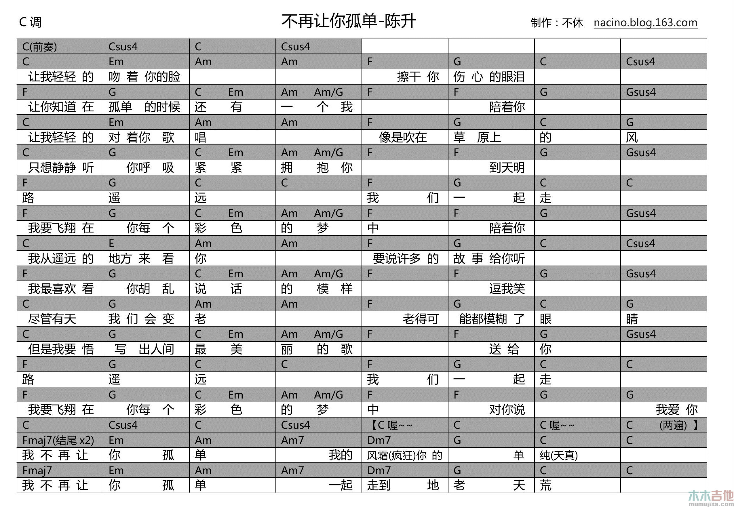 不再让你孤单
