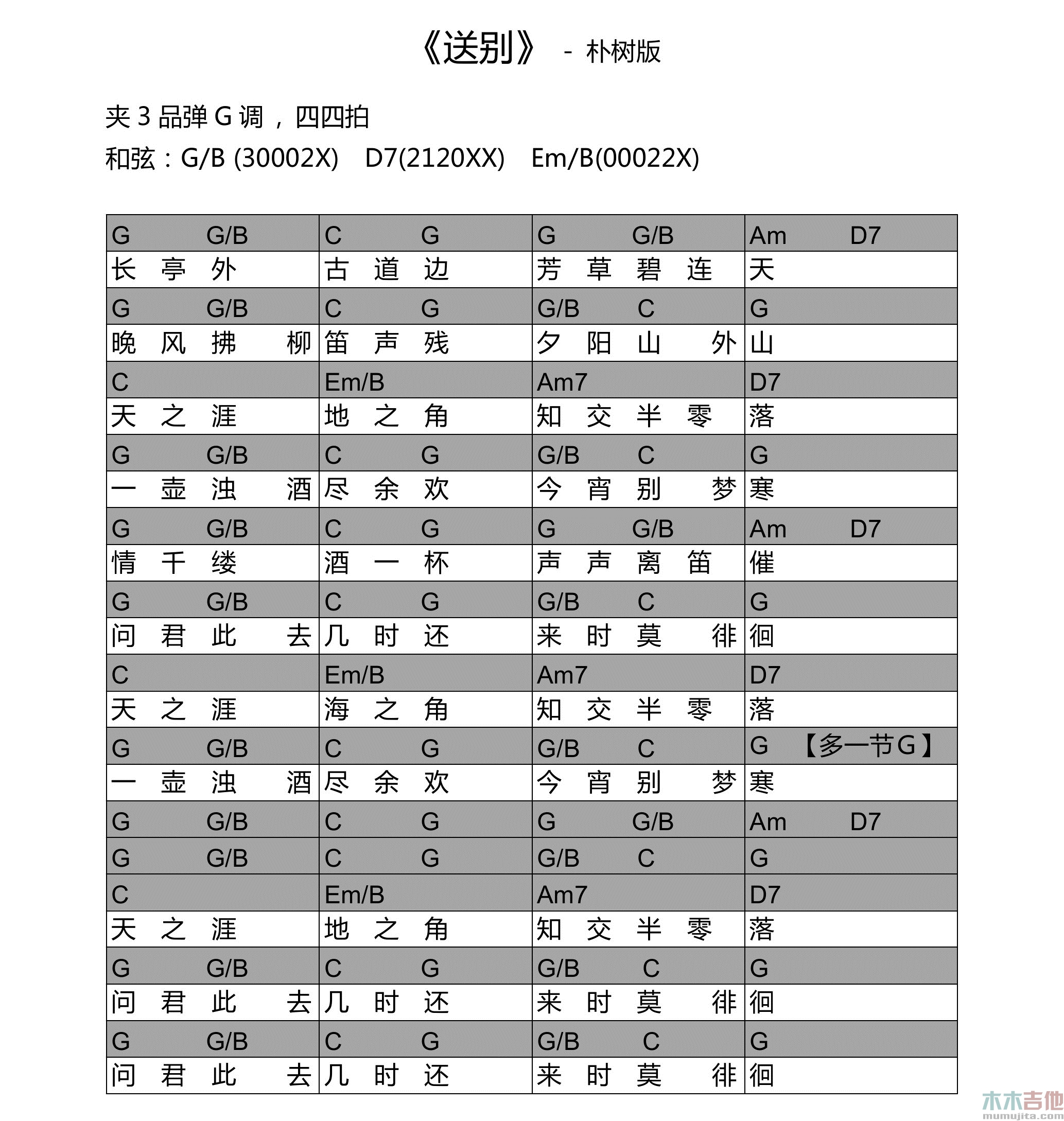 送别