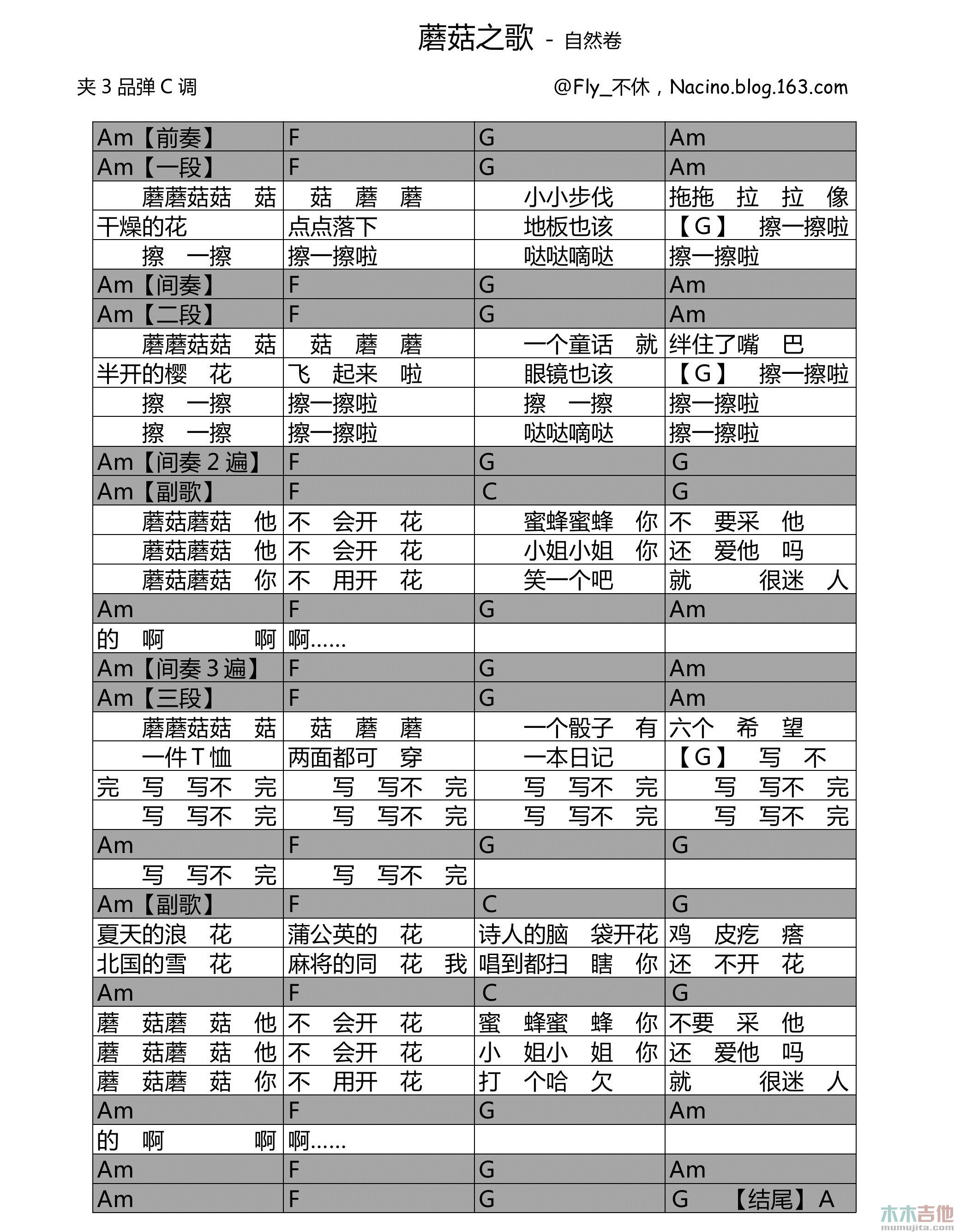 蘑菇之歌
