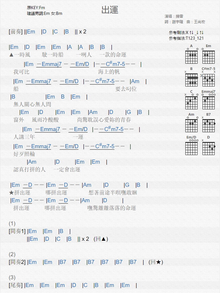 出运