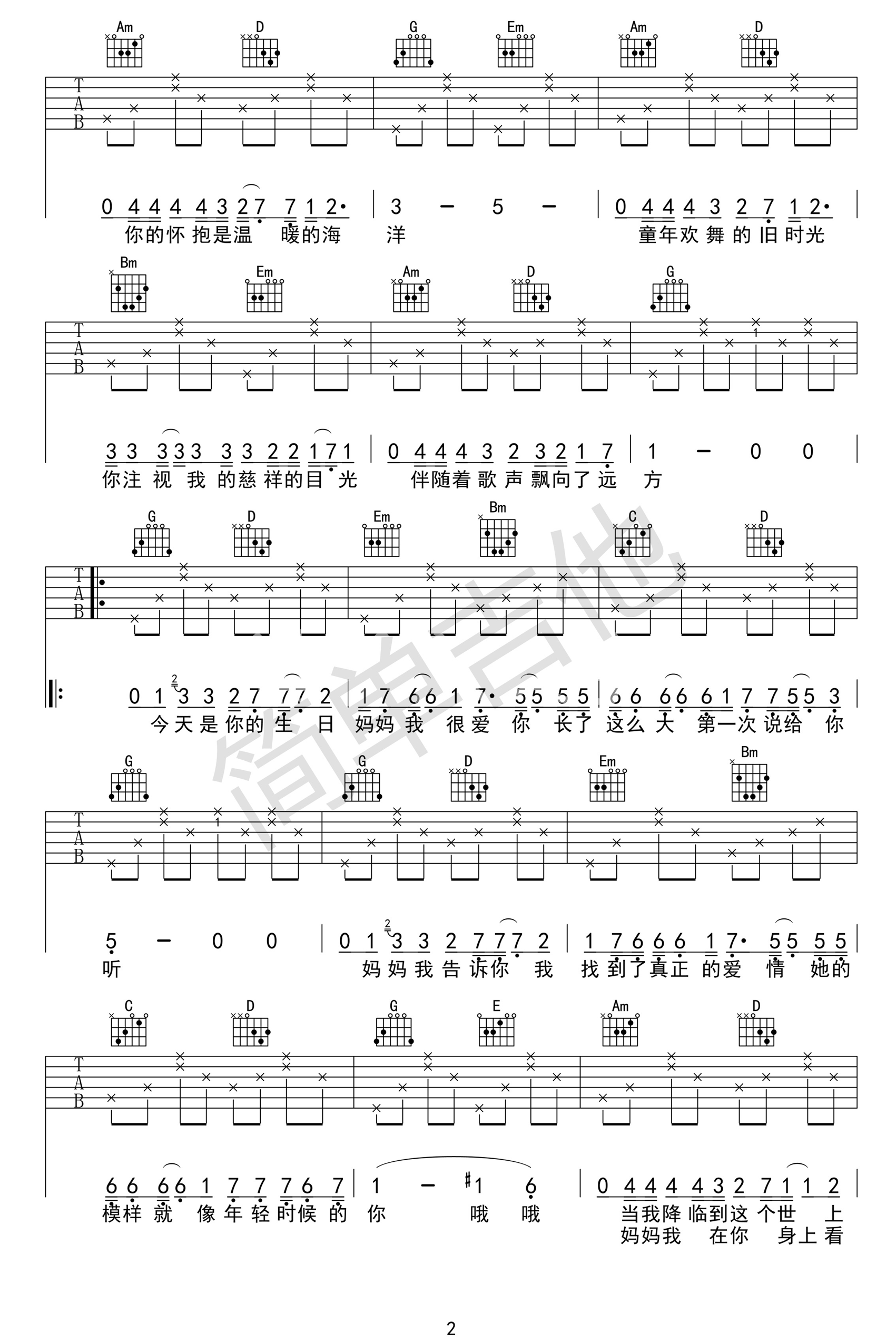 今天是你的生日妈妈