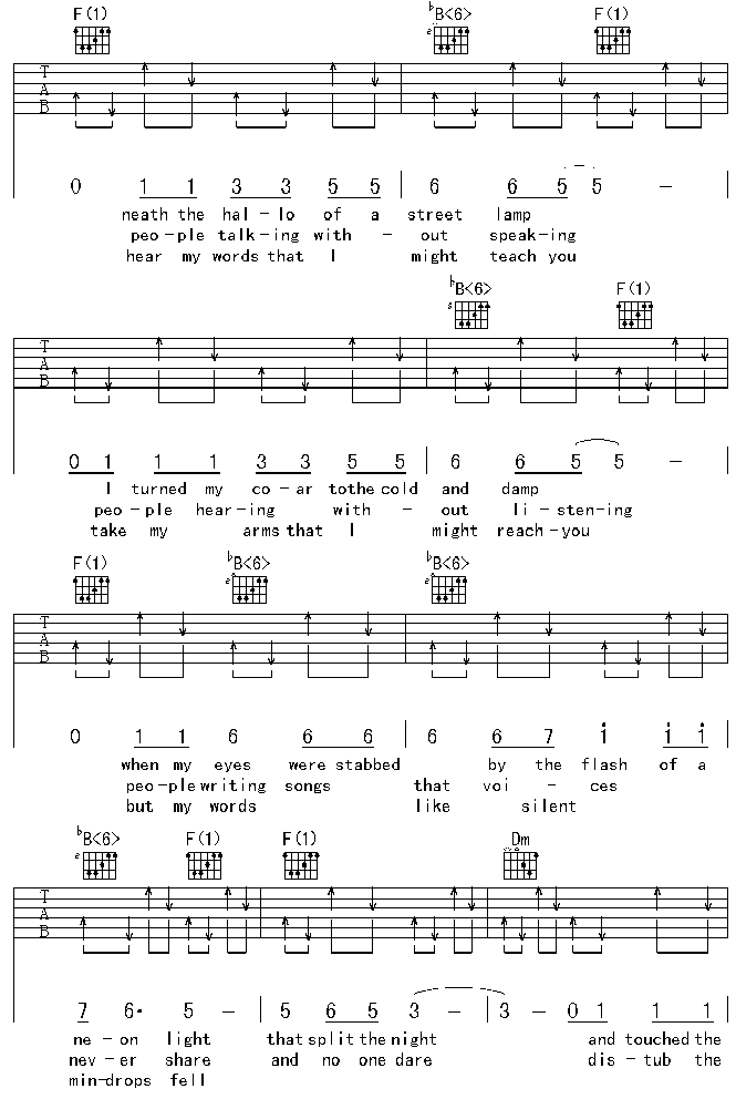 The Sounds Of Silence寂静之声