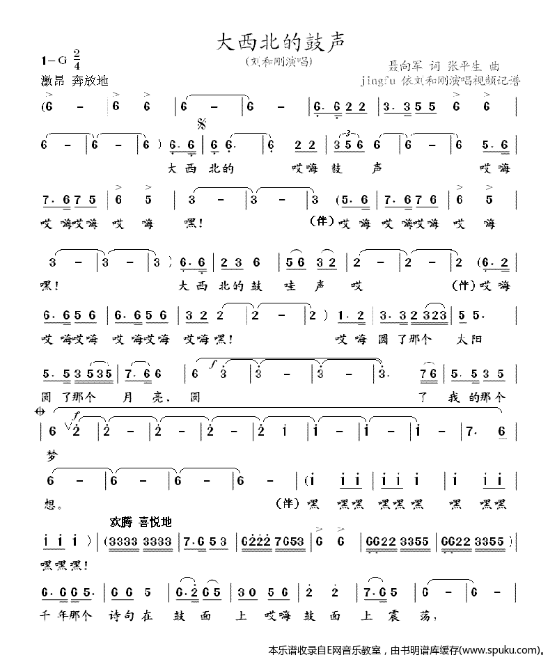 大西北的鼓声-刘和刚