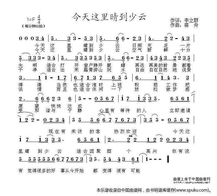 今天这里晴到少云