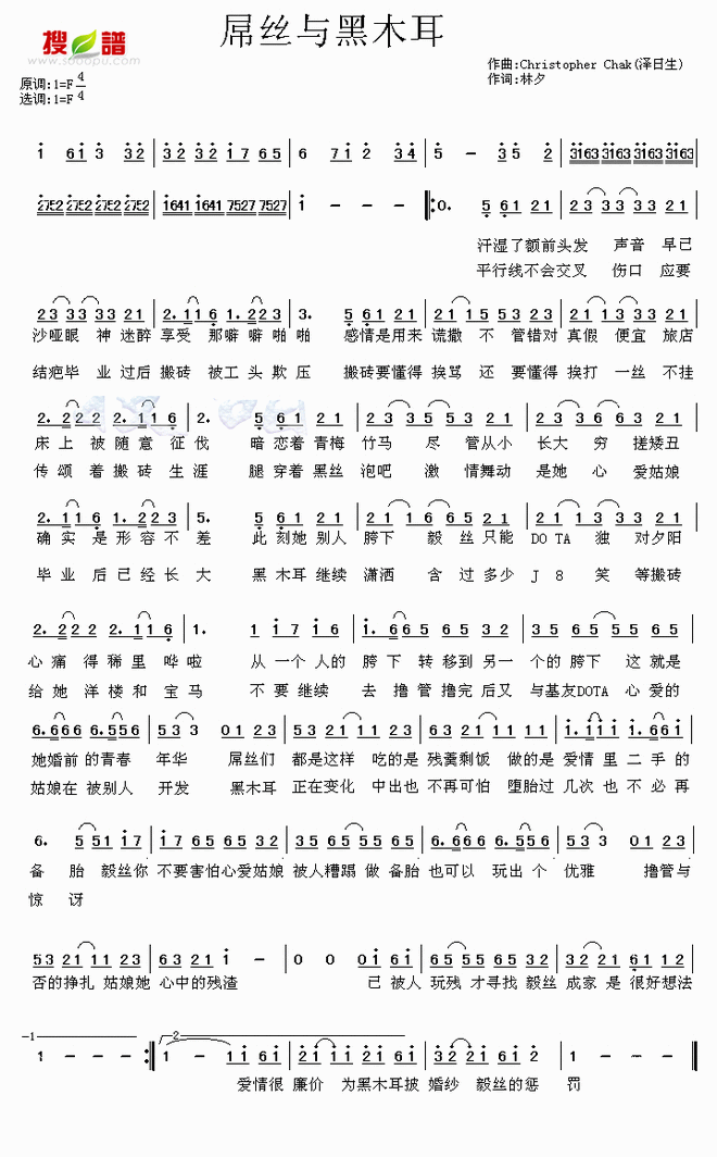 屌丝与黑木耳