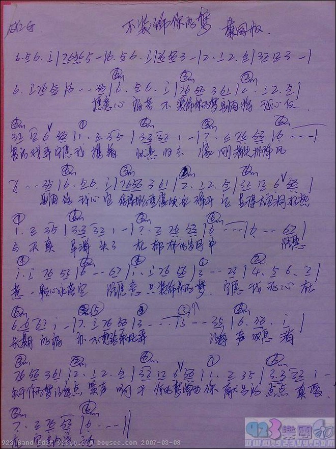 蔡国权-不装饰你的梦