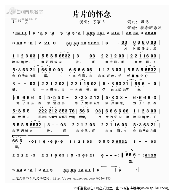 片片的怀念——苏家玉（）