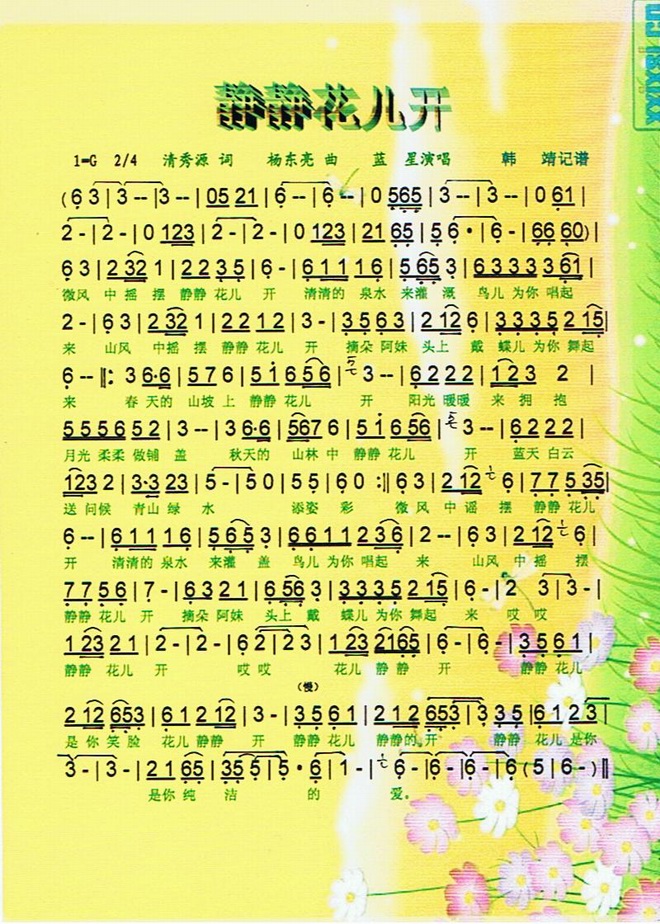 静静花儿开