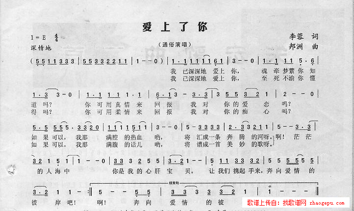 爱上了你