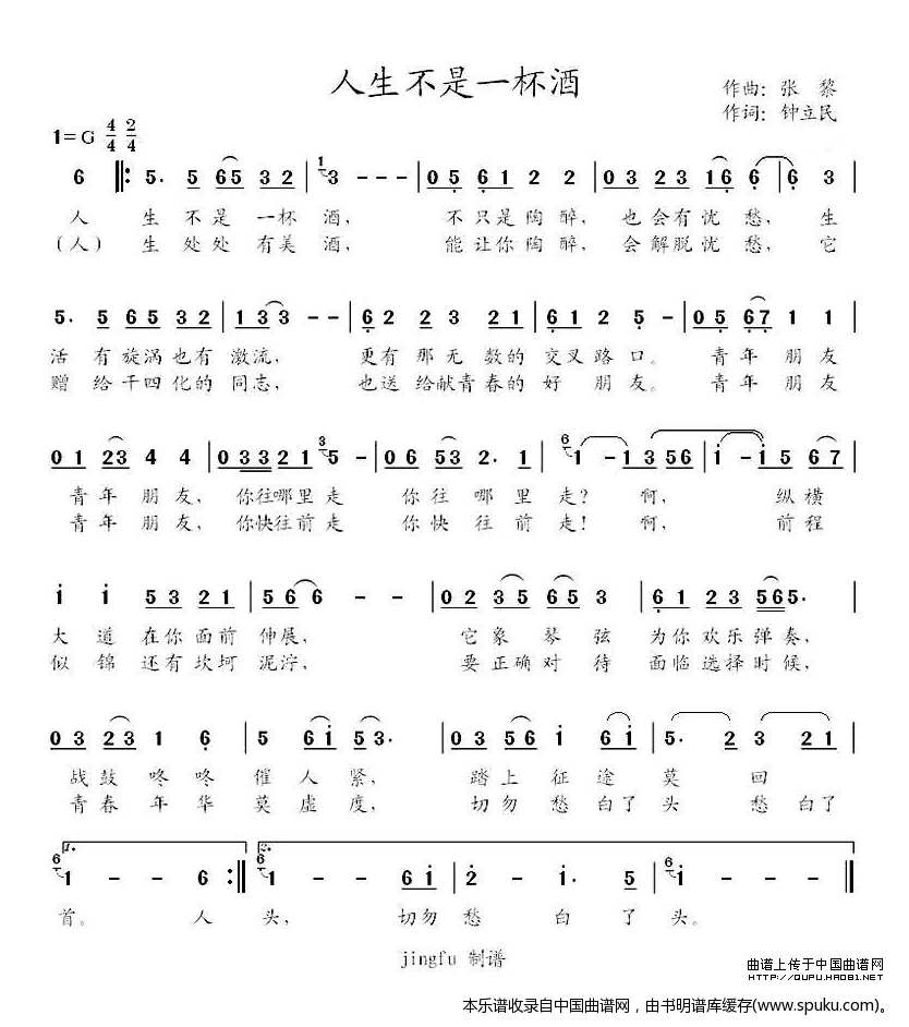 人生不是一杯酒
