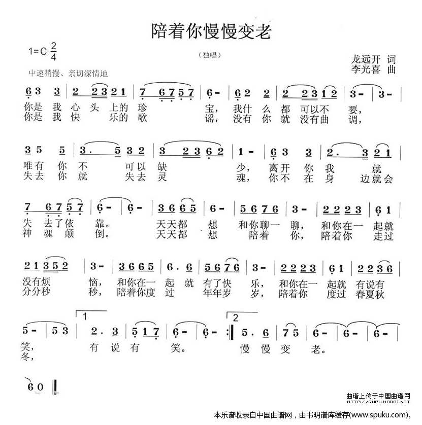 陪着你慢慢变老