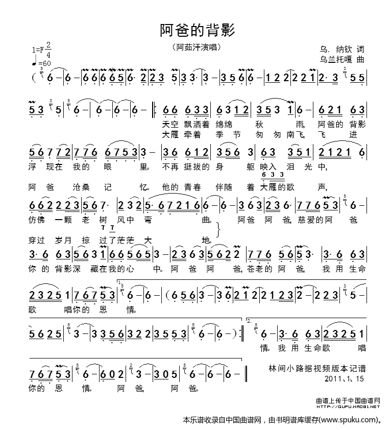 阿爸的背影