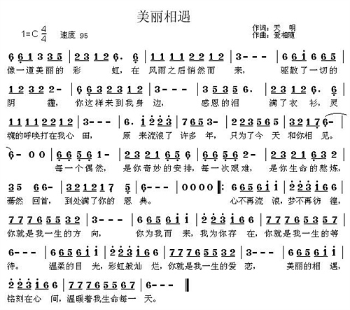 美丽的相遇