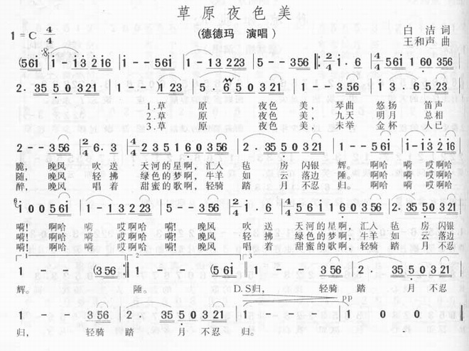 草原夜色美