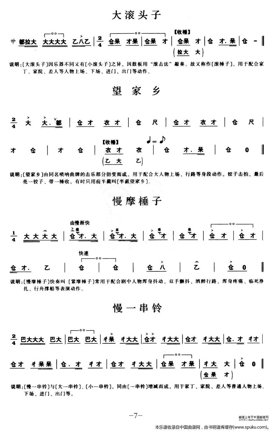 [秦腔]锣鼓谱