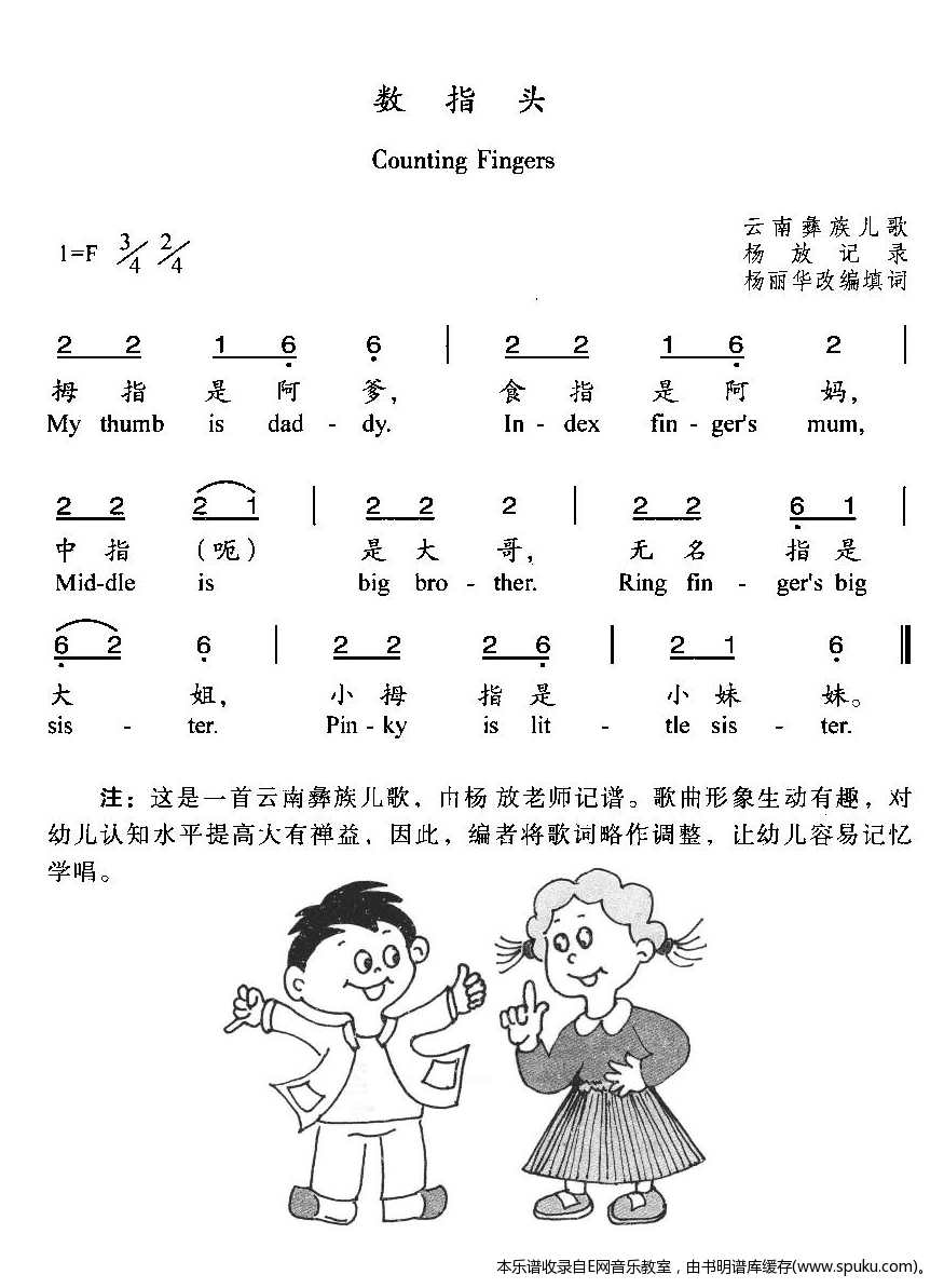 数指头-少儿歌曲