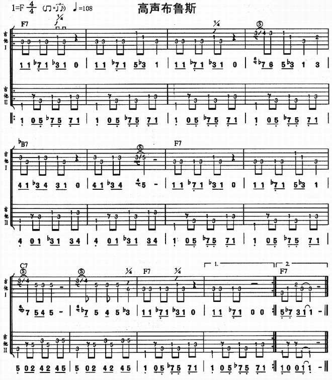 高声布鲁斯(独奏曲)