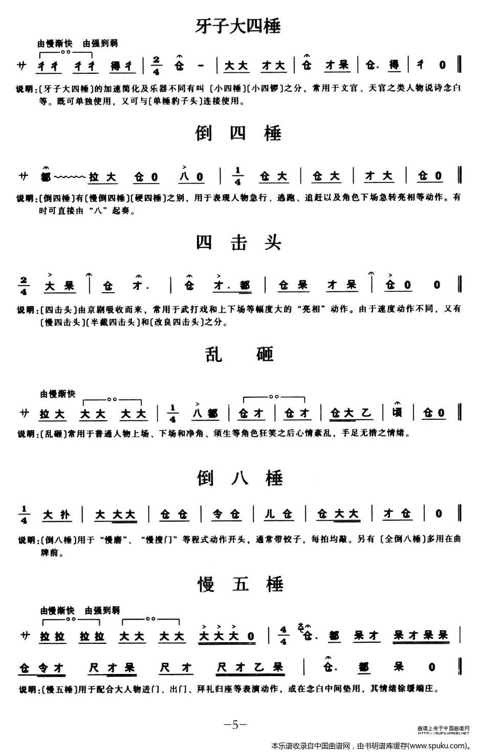 [秦腔]锣鼓谱