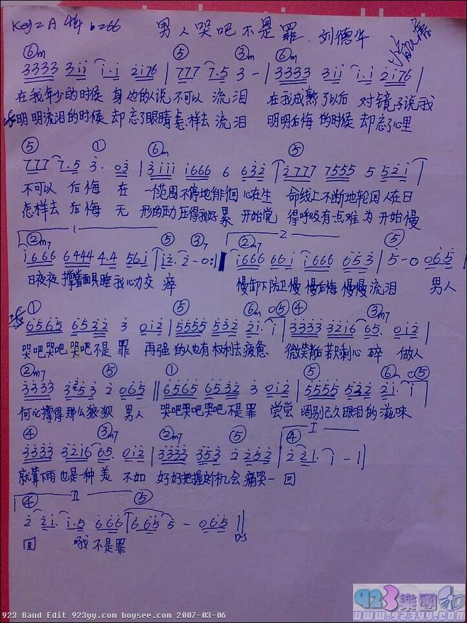 刘德华-男人哭吧不是醉