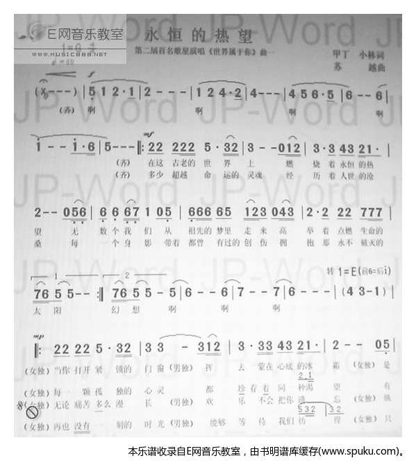 永恒的热望-百名歌星(世界属于你)