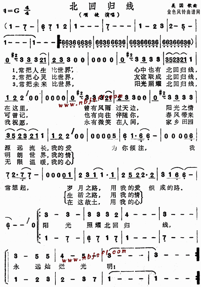 北回归线_北回归线