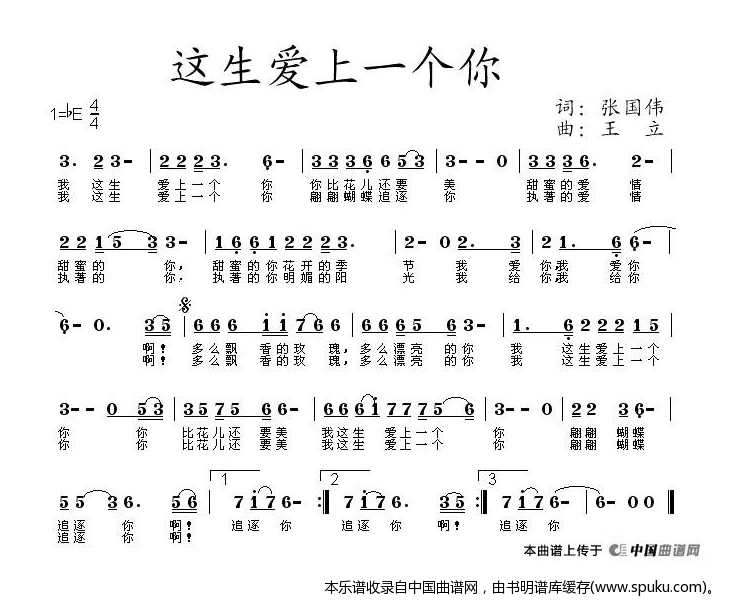 这生爱上一个你