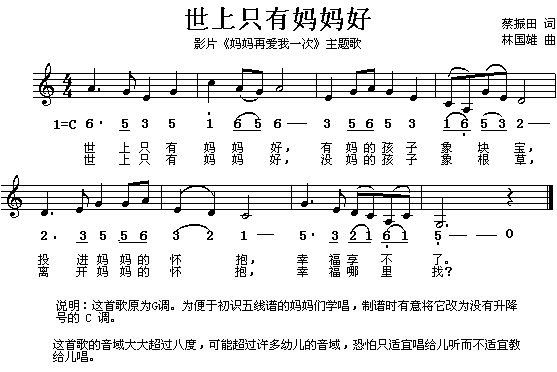 世上只有妈妈好