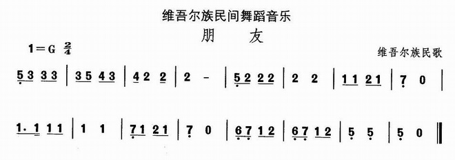 中国民族民间舞曲选(十)维吾尔族舞蹈：朋友