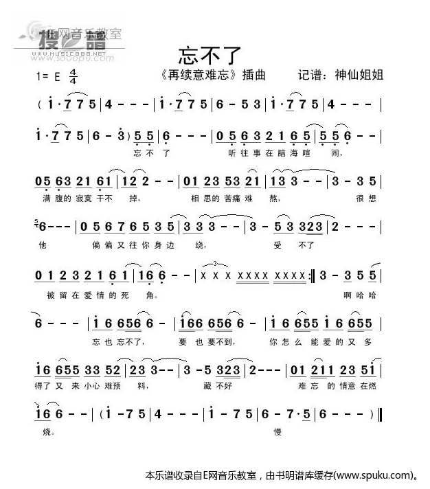 忘不了-再续意难忘片头曲