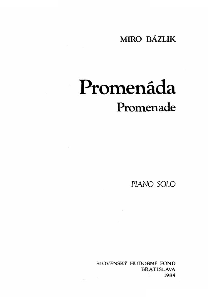 Bazlik - Preludes book 1 Preludes book 1 -