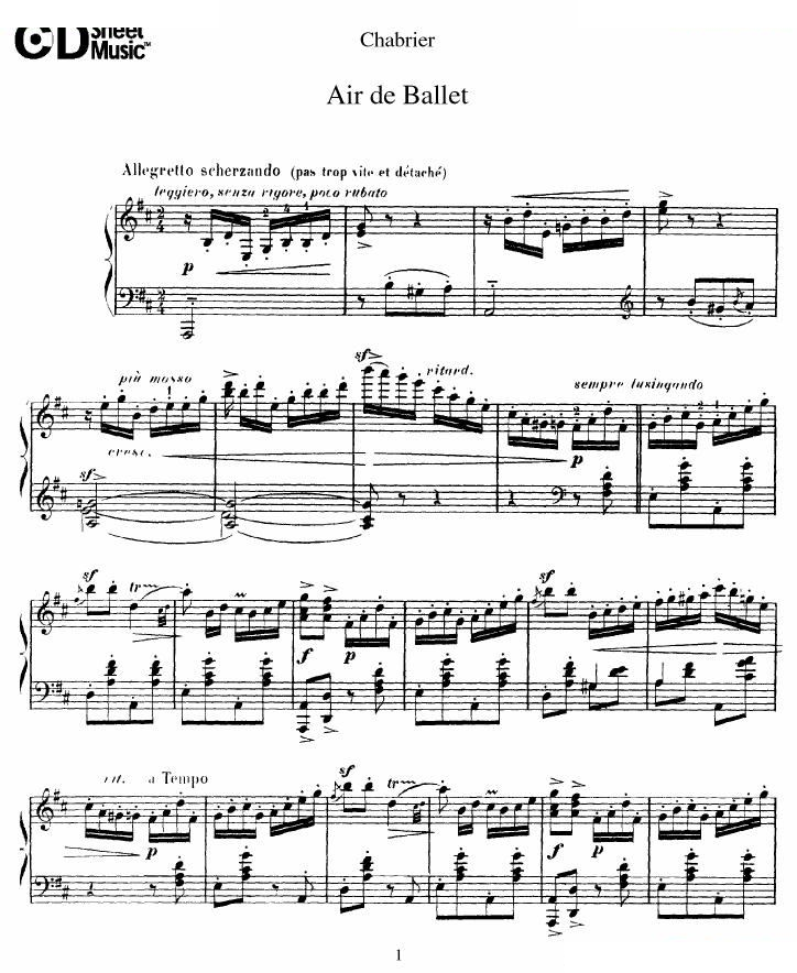 Chabrier - Air de Ballet Air de Ballet -