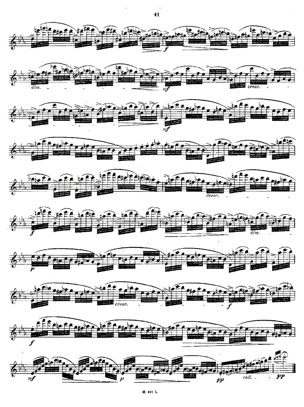 24首长笛练习曲 Op.15 之16—20 铜管乐谱
